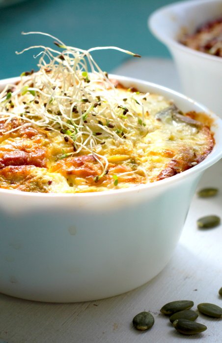 Кабачковая запеканка с сыром